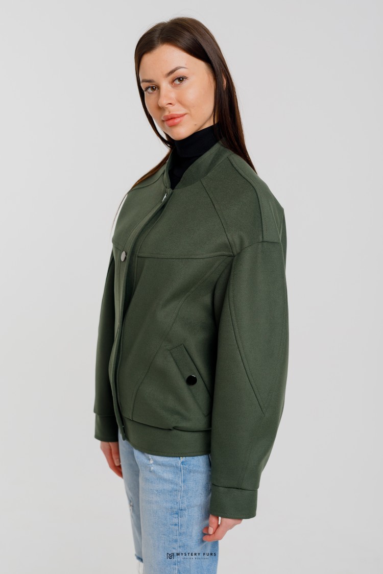 Куртка Lily  №ЛГ031. Цвет зеленый. Вид 2