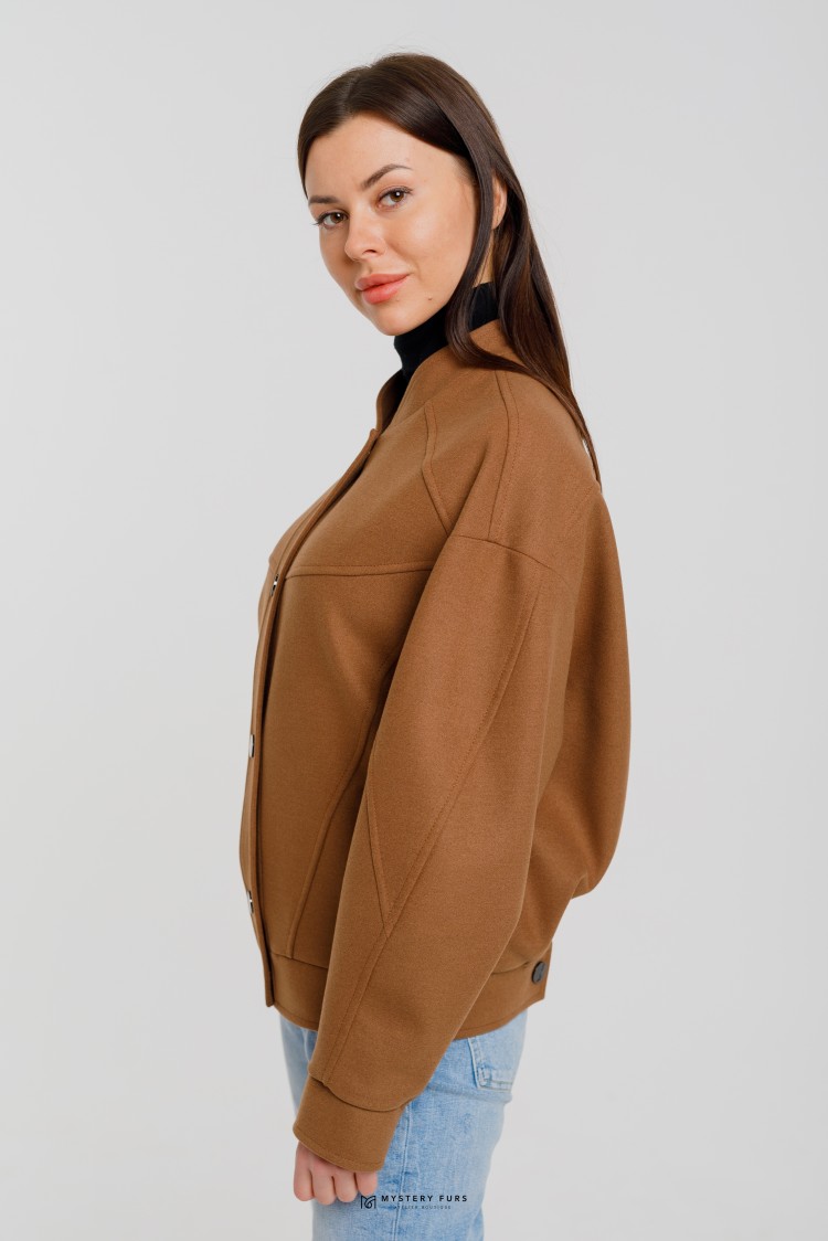 Куртка Lily  №ЛГ032. Цвет коричневый. Вид 4