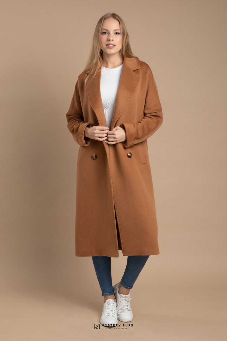 Пальто Max Mara Style  №ПД0012. Цвет коричневый. Вид 1