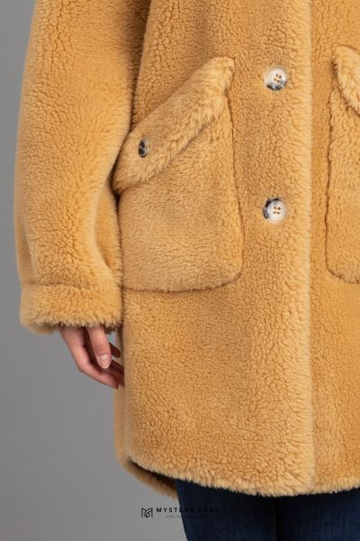 Пальто Teddy (желтый). Вид 2