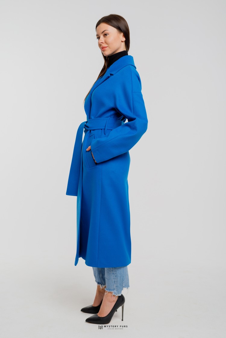 Пальто Top Classic  №ЛГ025. Цвет синий. Вид 3