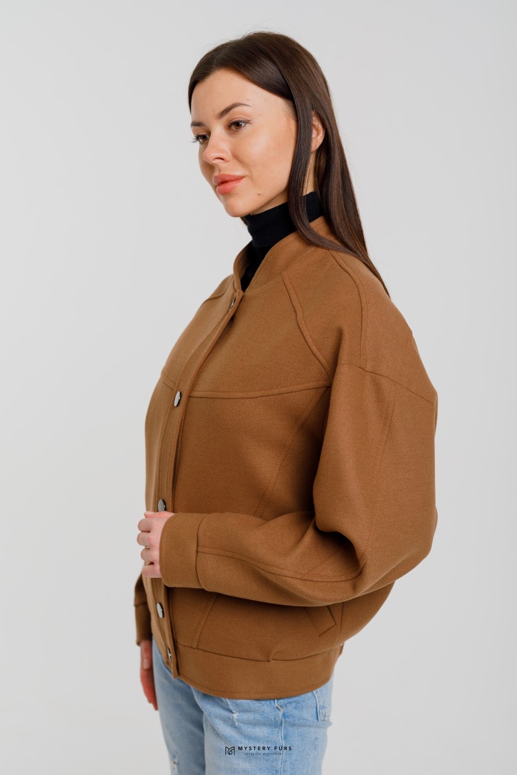 Куртка Lily  №ЛГ032. Цвет коричневый. Вид 3