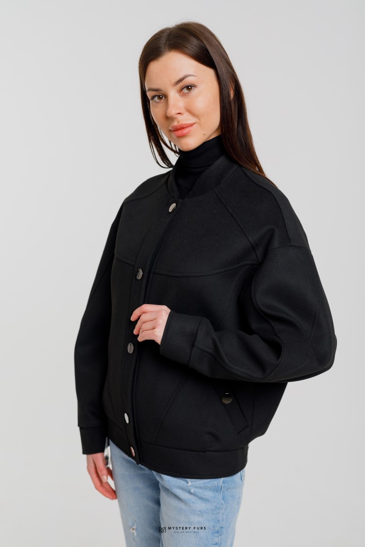 Куртка Lily №ЛГ033. Цвет чёрный. Вид 2
