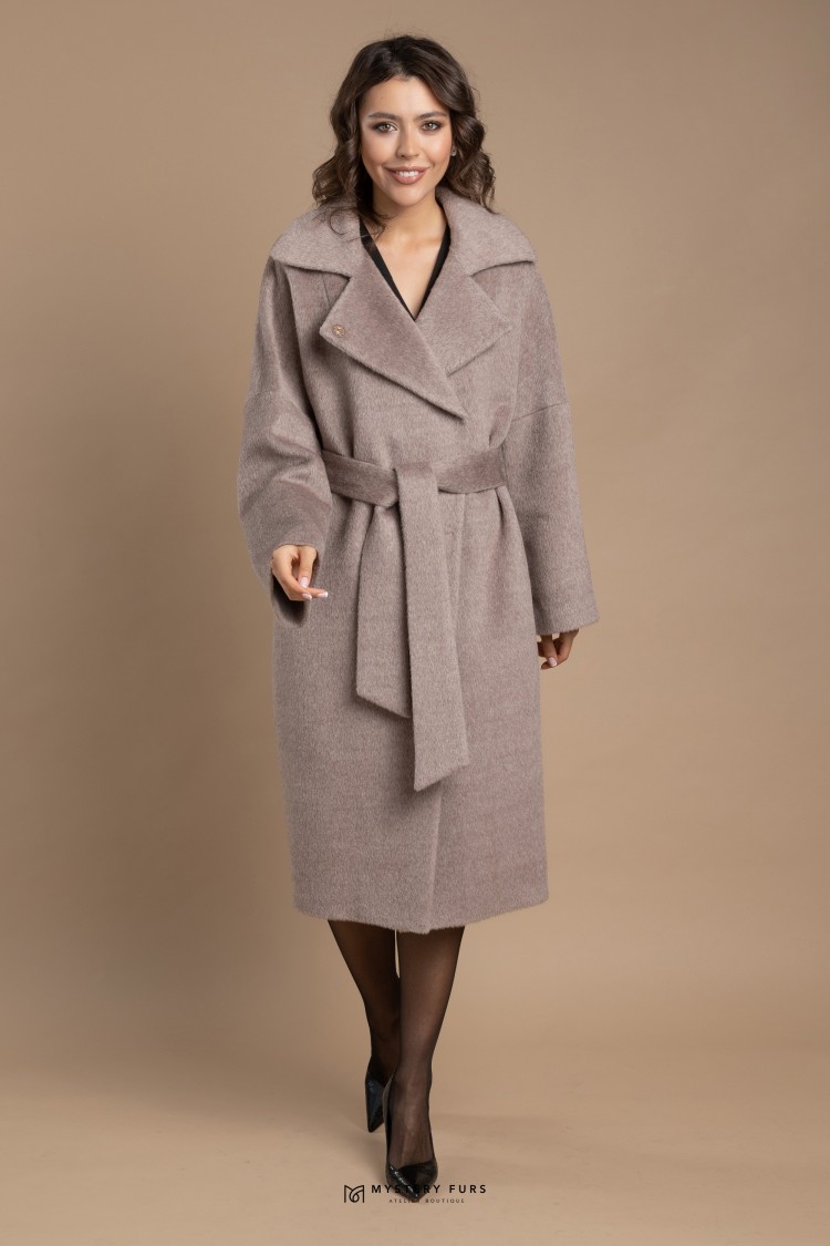 Пальто Soft Classic №ПД0001. Цвет серый