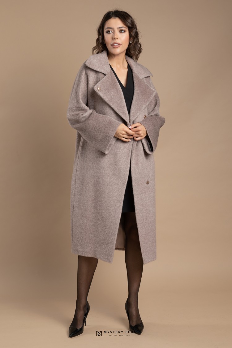 Пальто Soft Classic №ПД0001. Цвет серый. Вид 2