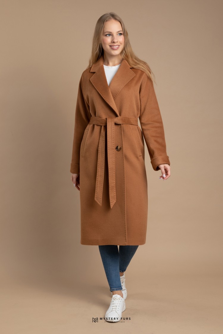 Пальто Max Mara Style  №ПД0012. Цвет коричневый