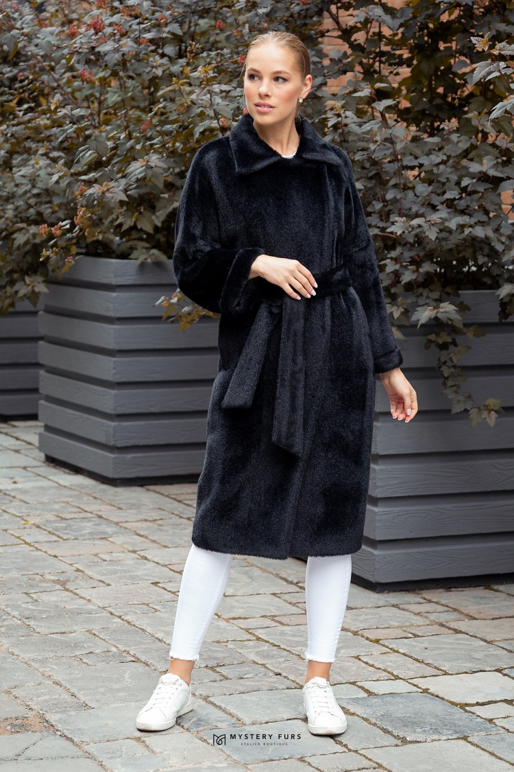 Пальто Soft Classic  №ПД0056. Цвет чёрный