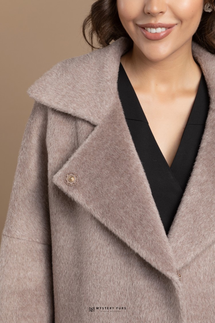Пальто Soft Classic №ПД0001. Цвет серый. Вид 3