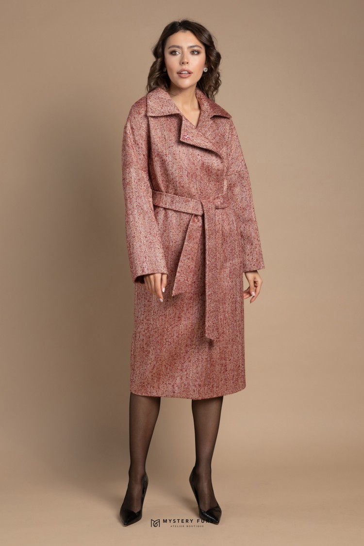 Пальто Soft Classic №ПД0002. Цвет розовый