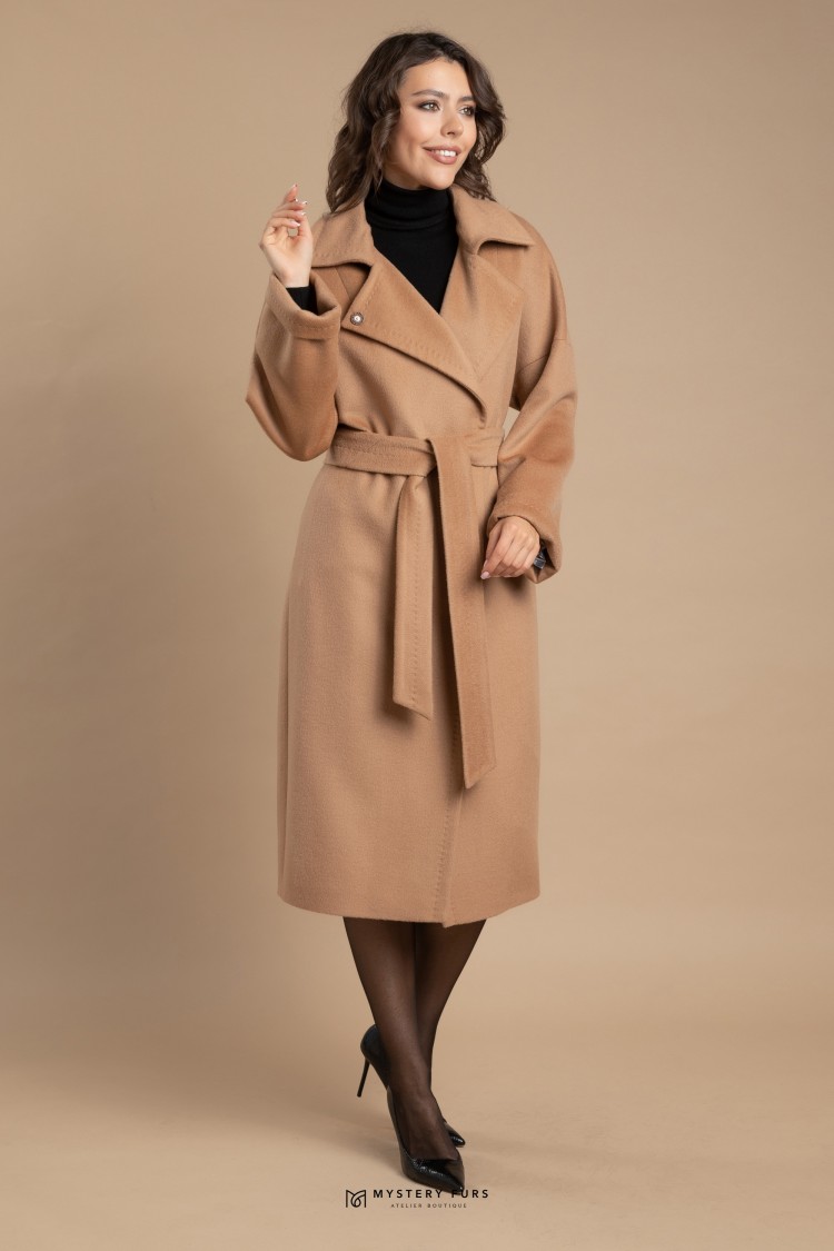 Пальто Chic Classic №ПД0018. Цвет коричневый. Вид 1