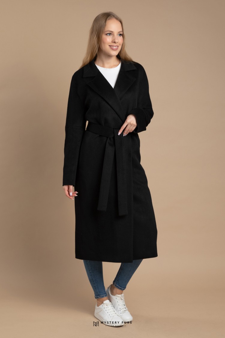 Пальто New Elegance  №ПД0021. Цвет чёрный