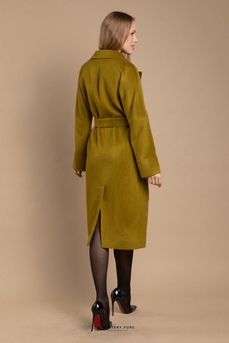 Пальто New Elegance  №ПД0041. Цвет зеленый. Вид 2