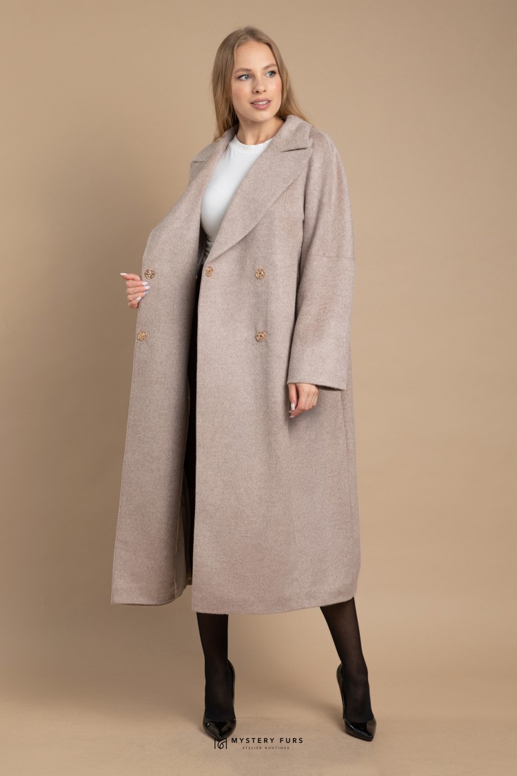 Пальто Piu Classic №ПД0043. Цвет серый. Вид 1
