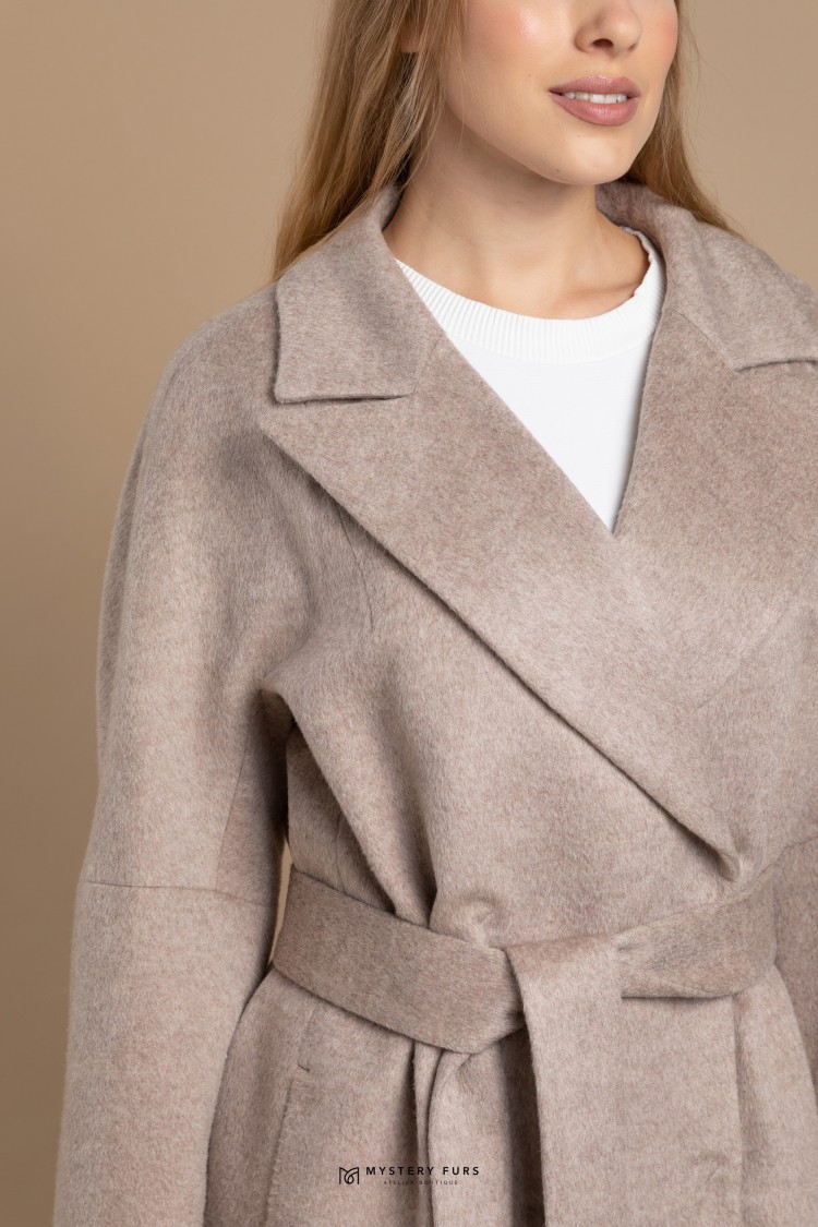 Пальто Piu Classic №ПД0043. Цвет серый. Вид 2