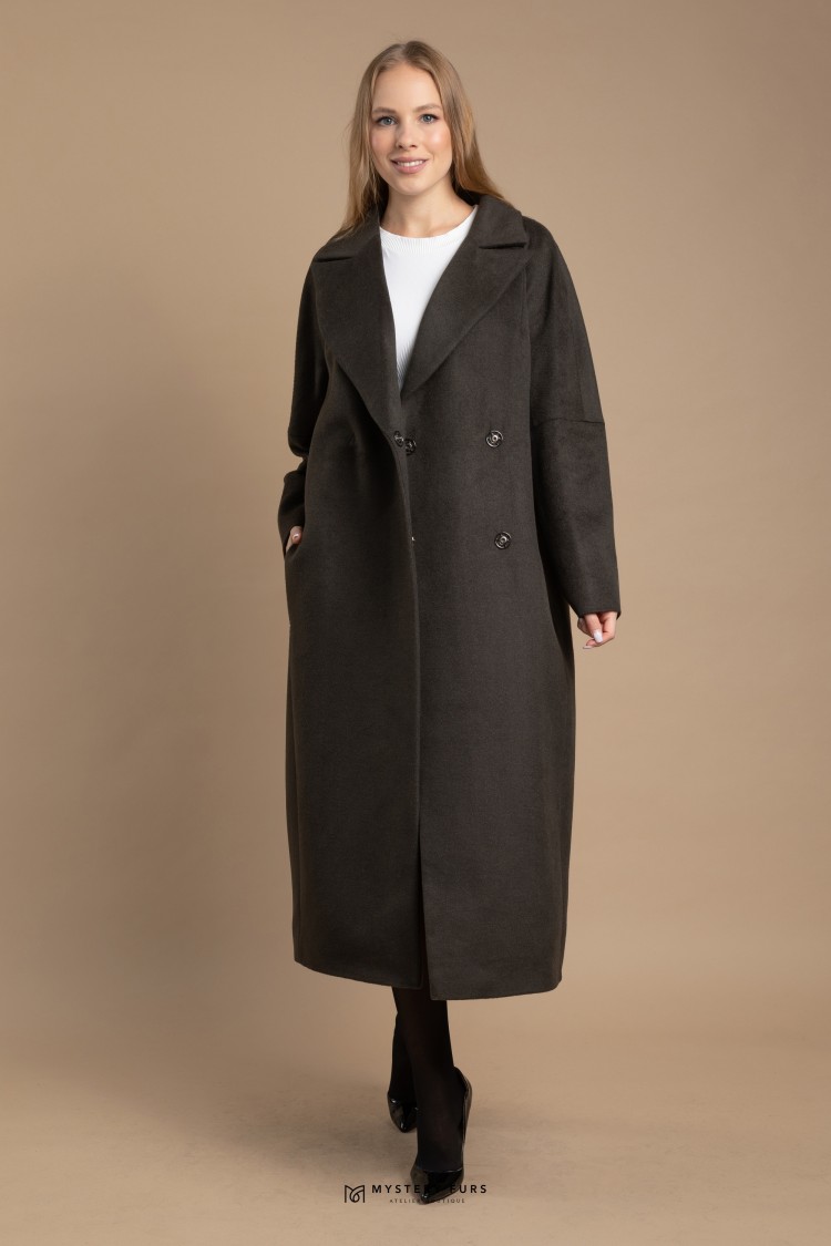 Пальто Piu Classic №ПД0046. Цвет чёрный. Вид 1