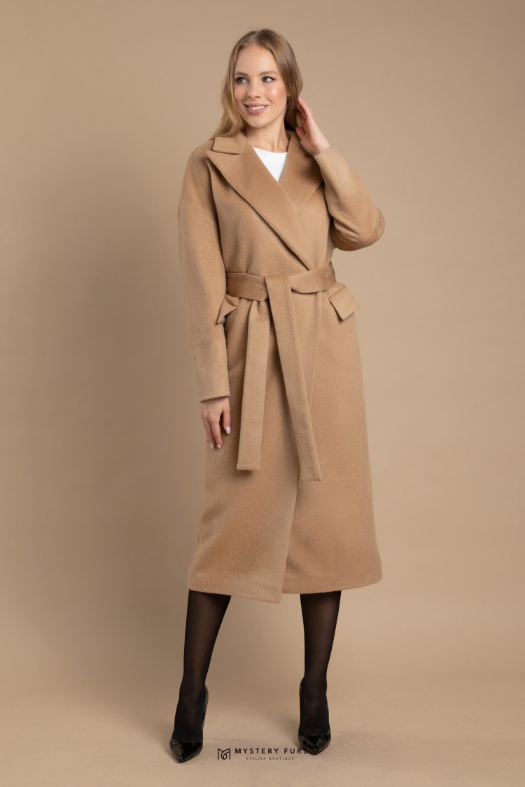 Пальто Crombie Lady  №ПД0048. Цвет кремовый