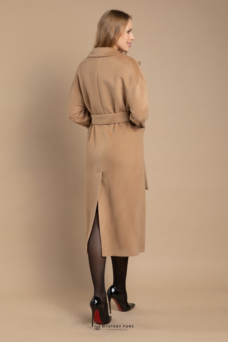 Пальто Crombie Lady  №ПД0048. Цвет кремовый. Вид 3