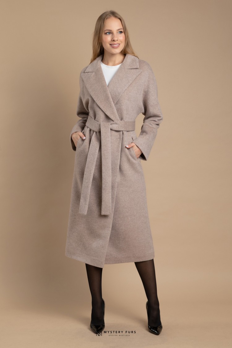 Пальто Piu Classic №ПД0049. Цвет серый