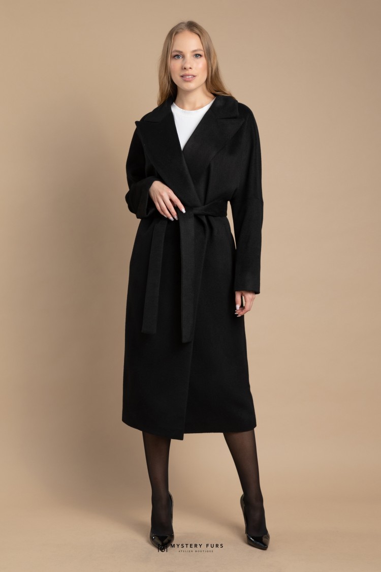 Пальто Piu Classic №ПД0052. Цвет чёрный