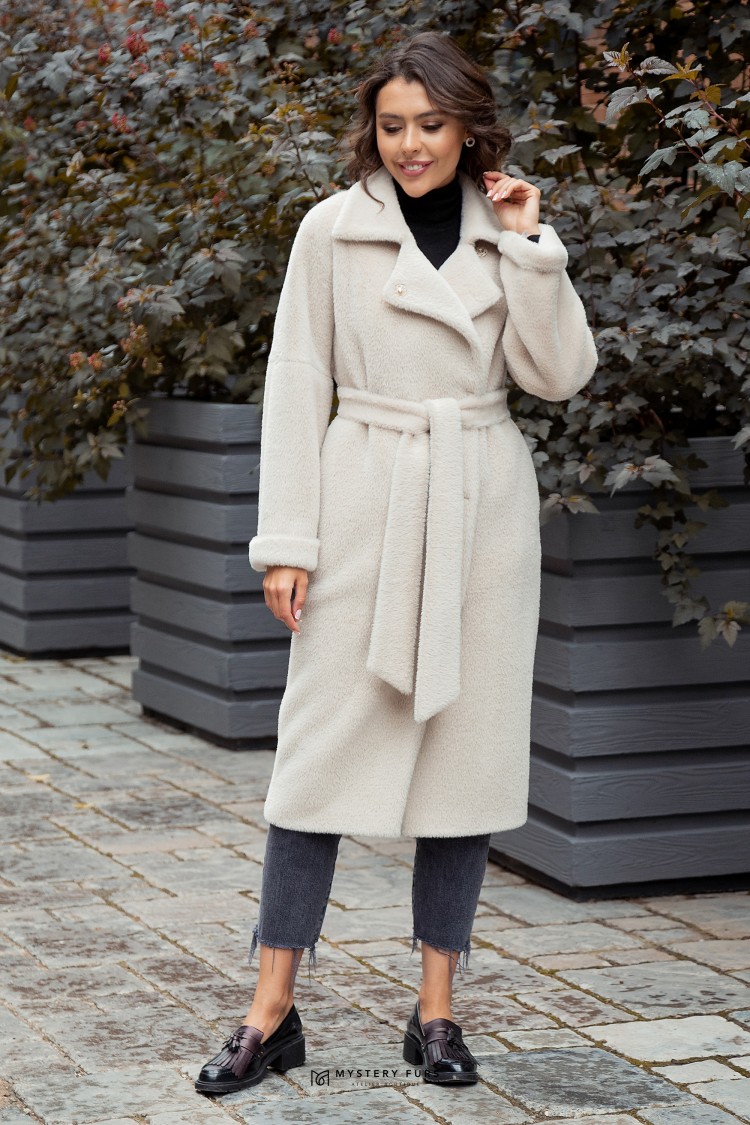 Пальто Soft Classic №ПД0063. Цвет серый