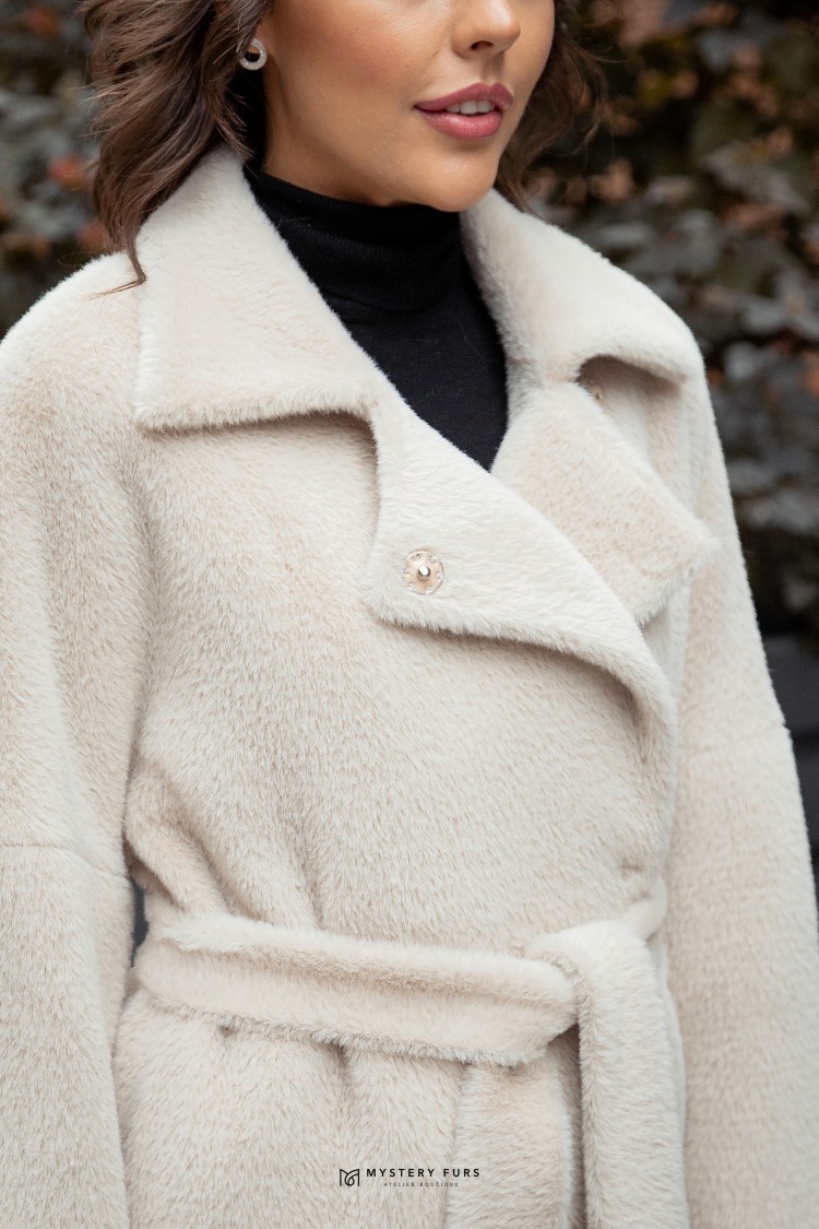 Пальто Soft Classic №ПД0063. Цвет серый. Вид 2