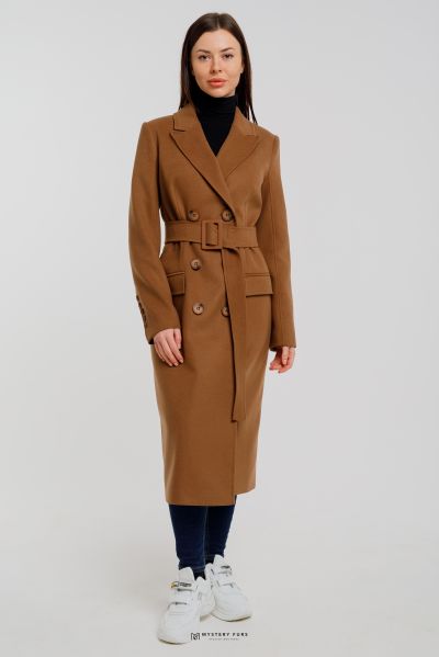 Пальто Redingote Style  (коричневый)