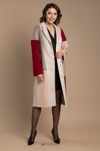 Пальто Patchwork Style  (серый)