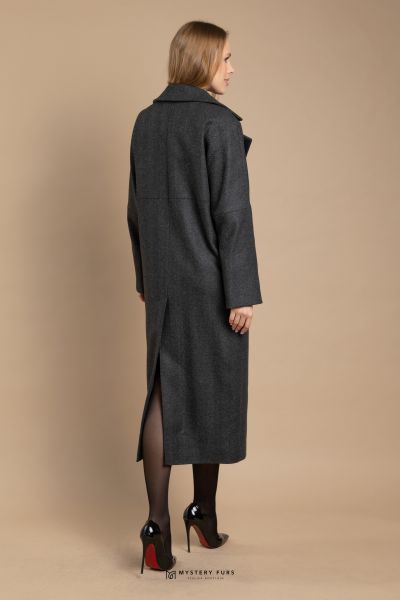 Пальто Piu Fashion  (серый). Вид 2