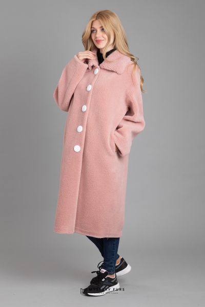 Пальто Teddy  (розовый)