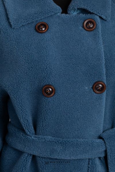 Пальто Redingote  (синий). Вид 2