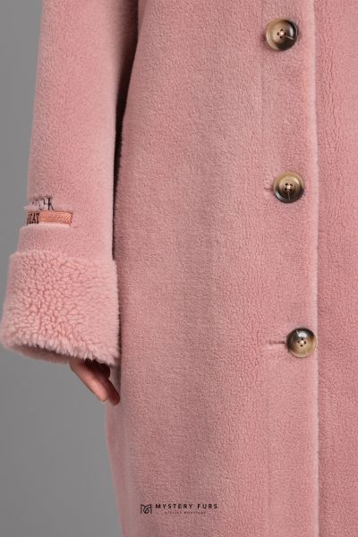 Пальто Deary Curly  (розовый). Вид 2