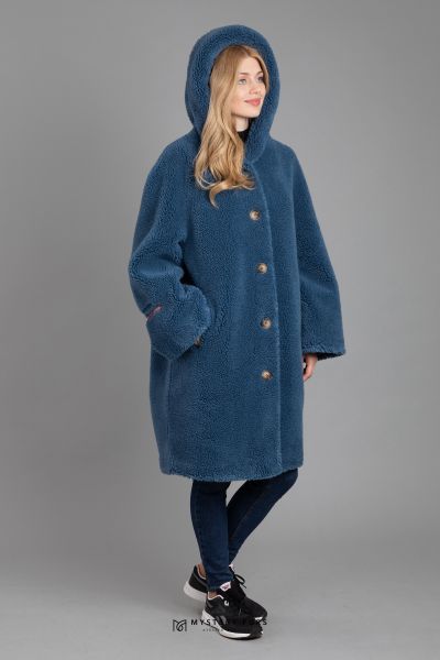 Пальто Deary Alpaca  (синий)
